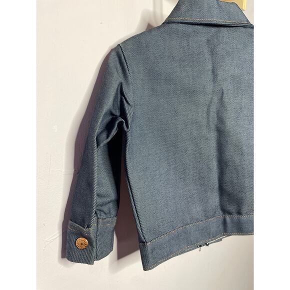 Vintage 80s Unisex Denim Jean Jacket Made in USA Size 4T - Picture 6 of 6